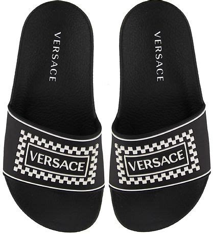 versace badslippers zwart